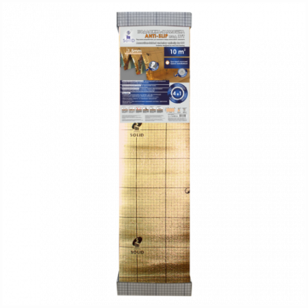 Подложка-гармошка Solid ANTI-SLIP 1,5 мм под SPC и LVT покрытия (10 м² в пачке)