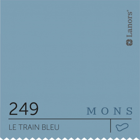 Краска Lanors Mons цвет Le train bleu 249 Синий экспресс