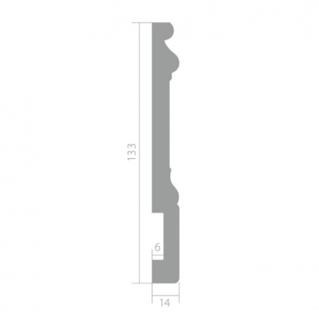 Плинтус Ultrawood Base 0002 W (2000 мм)