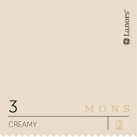 Краска Lanors Mons Цвет Creamy 3 Сливочный Interior 0,2 Л