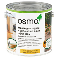 Масло для террас с антискользящим эффектом Osmo Anti-Rutch Terrassen Ol 430 бесцветное шелковисто-матовое Бесцветное шелковисто-матовое 430 2,5 л