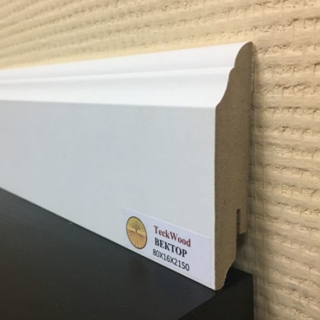 Плинтус TeckWood Прайм Вектор фигурный 80×16