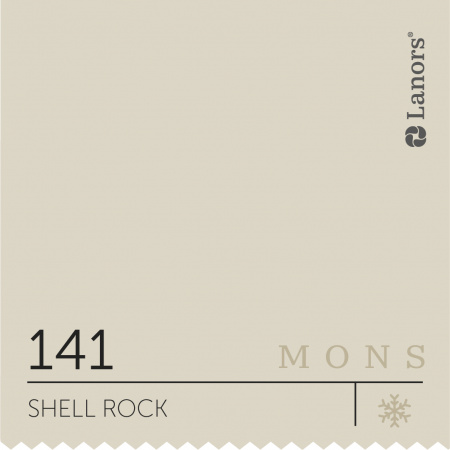 Краска Lanors Mons Цвет Shell Rock 141 Ракушечник Eggshell 4,5 Л