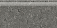 Чеппо ди Гре Ступень антрацит матовый обрезной DD606220R\GR 30x60
