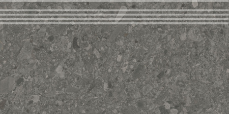 Чеппо ди Гре Ступень антрацит матовый обрезной DD606220R\GR 30x60 фото 2