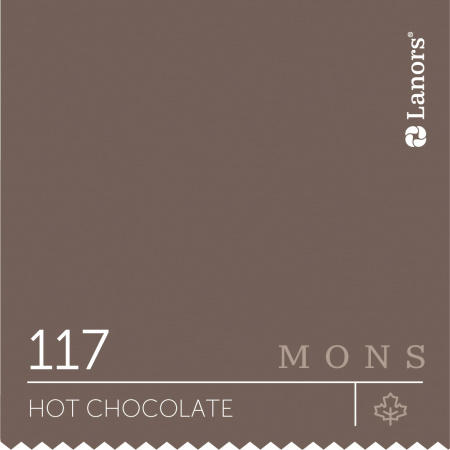 Краска Lanors Mons Цвет Hot Chocolate 117 Горячий Шоколад Eggshell 4,5 Л