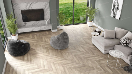 Кварц виниловый ламинат SPC Alpine Floor Parquet Premium ABA ECO 19-5 Дуб Натуральный Отбеленный фото 2