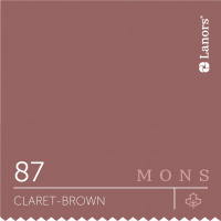 Краска Lanors Mons Цвет Claret-Brown 87 Бордово-Коричневый Interior 0,2 Л