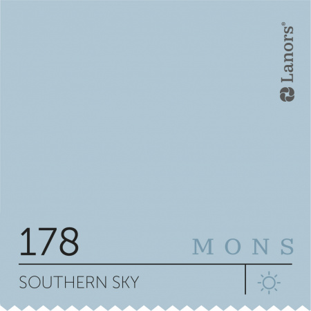 Краска Lanors Mons Цвет Southern Sky 178 Южное Небо Satin 4,5 Л