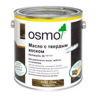 Масло с твердым воском для дерева Osmo Hartwachs-Ol Effekt Золото 3092 2,5 л