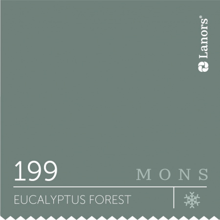 Краска Lanors Mons Цвет Eucalyptus Forest 199 Эвкалиптовый Лес Interior 1 Л