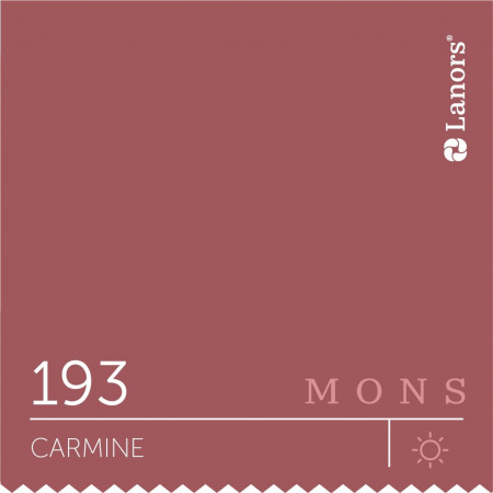 Краска Lanors Mons Цвет Carmine 193 Кармин Eggshell 1 Л