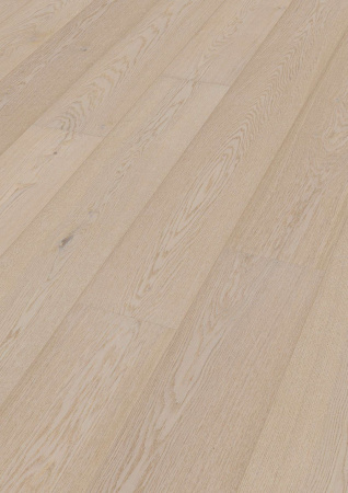 Паркетная доска Meister HD 400 Lindura Дуб натур арктический белый лак 8735 Natural arctic white oak