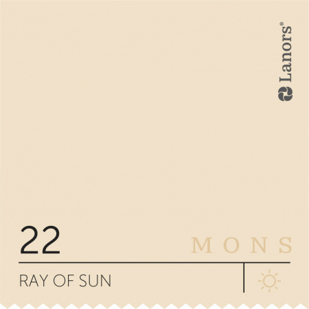 Краска Lanors Mons Цвет Ray of Sun 22 Луч Солнца Satin 2,5 Л