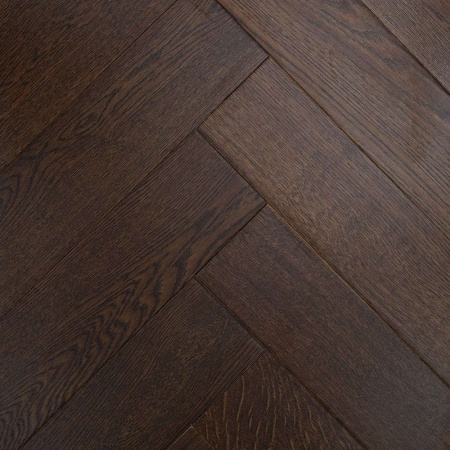 Инженерная доска Damy Floor (Деми Флор) Luxury Английская Ёлочка Дуб Шоколадный
