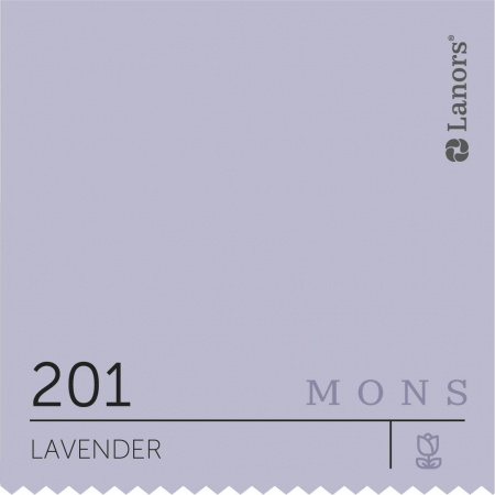 Краска Lanors Mons Цвет Lavender 201 Лаванда Interior 4,5 Л