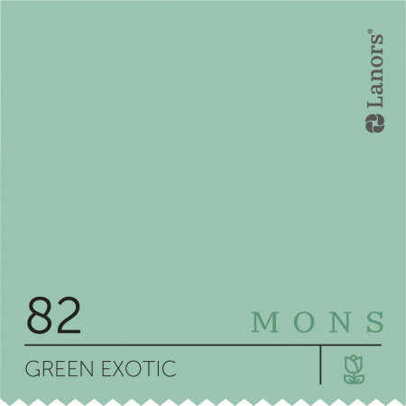 Краска Lanors Mons Цвет Green Exotic 82 Зеленая Экзотика Interior 0,2 Л