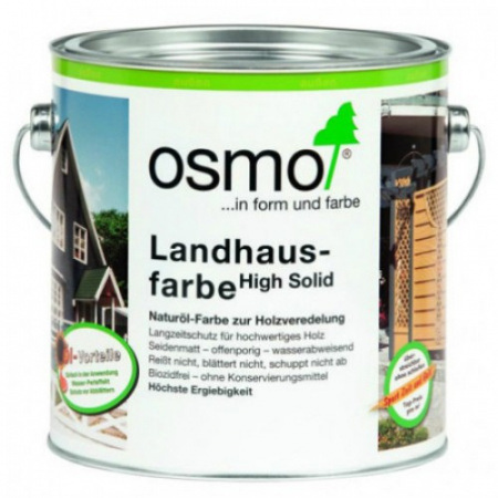 Непрозрачная краска Osmo Landhausfarbe Серо-черная 2703 0,75 л