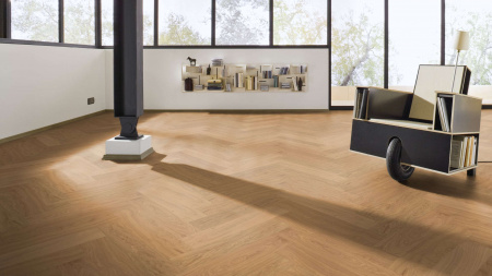 Паркетная доска Meister PS 500 Residence Дуб гармония лак 8027 елка 710х142х13 Oak harmonious фото 3