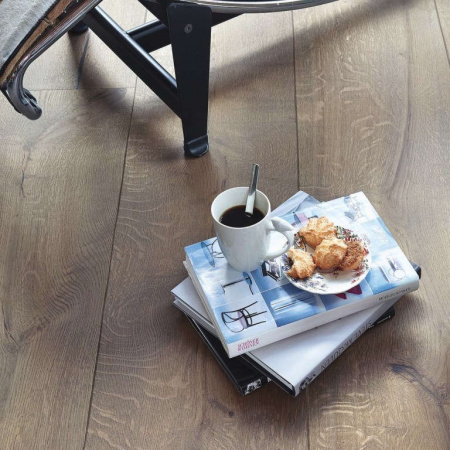 Паркетная доска Meister HD 400 Lindura Дуб рустик серая глина масло 8411 Clay grey rustic oak фото 2