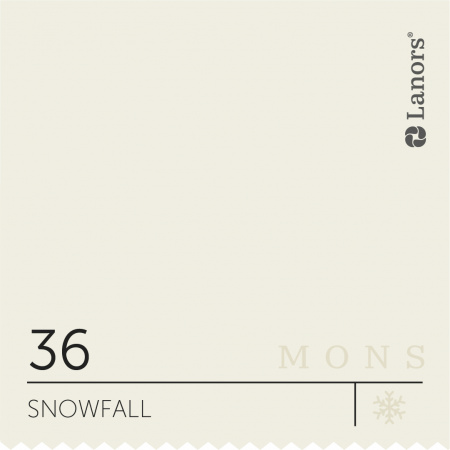 Краска Lanors Mons Цвет Snoefall 36 Снегопад Exterior 4,5 Л
