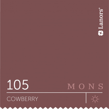 Краска Lanors Mons Цвет Cowberry 105 Брюсника Interior 0,2 Л