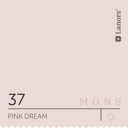 Краска Lanors Mons Цвет Pink Dream 37 Розовый Сон Interior 4,5 Л
