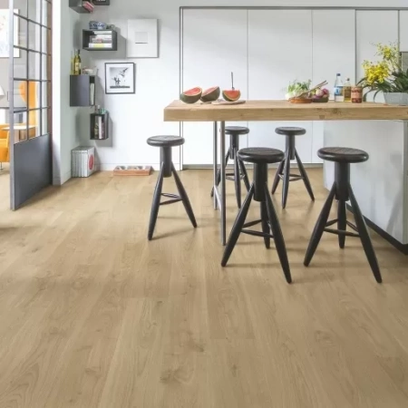 Ламинат Quick Step Perspective  PER6075 Доска дуба белого светло-бежевая фото 4