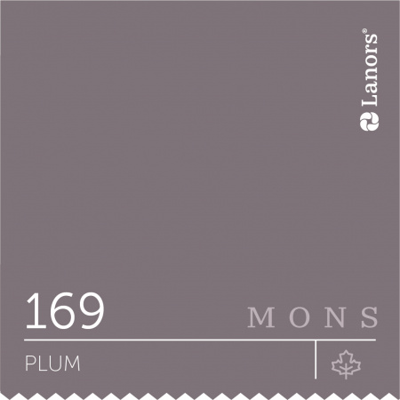 Краска Lanors Mons Цвет Plum 168 Сливовый Eggshell 1 Л