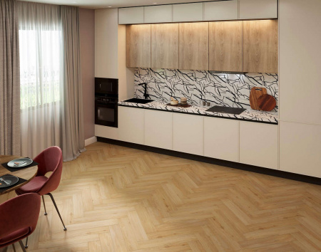 SPC ламинат Steinholz Herringbone Лархе фото 2