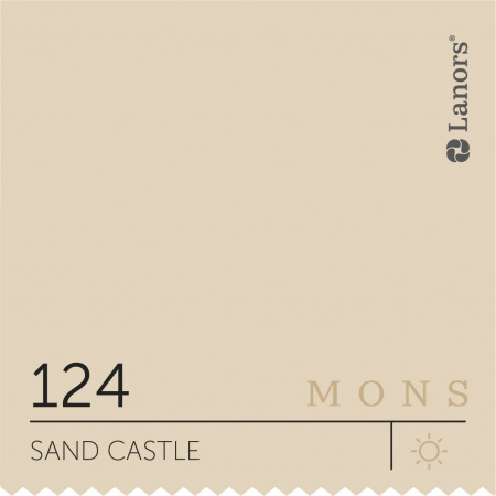 Краска Lanors Mons Цвет Sand Castle 124 Замок из Песка Exterior 4,5 Л