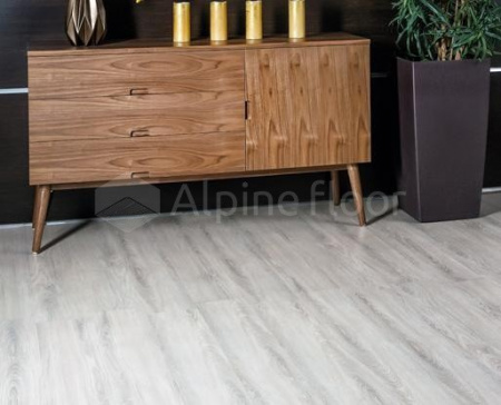 Виниловый пол Alpine Floor клеевой Easy Line ЕСО 3-14 Дуб Снежный
